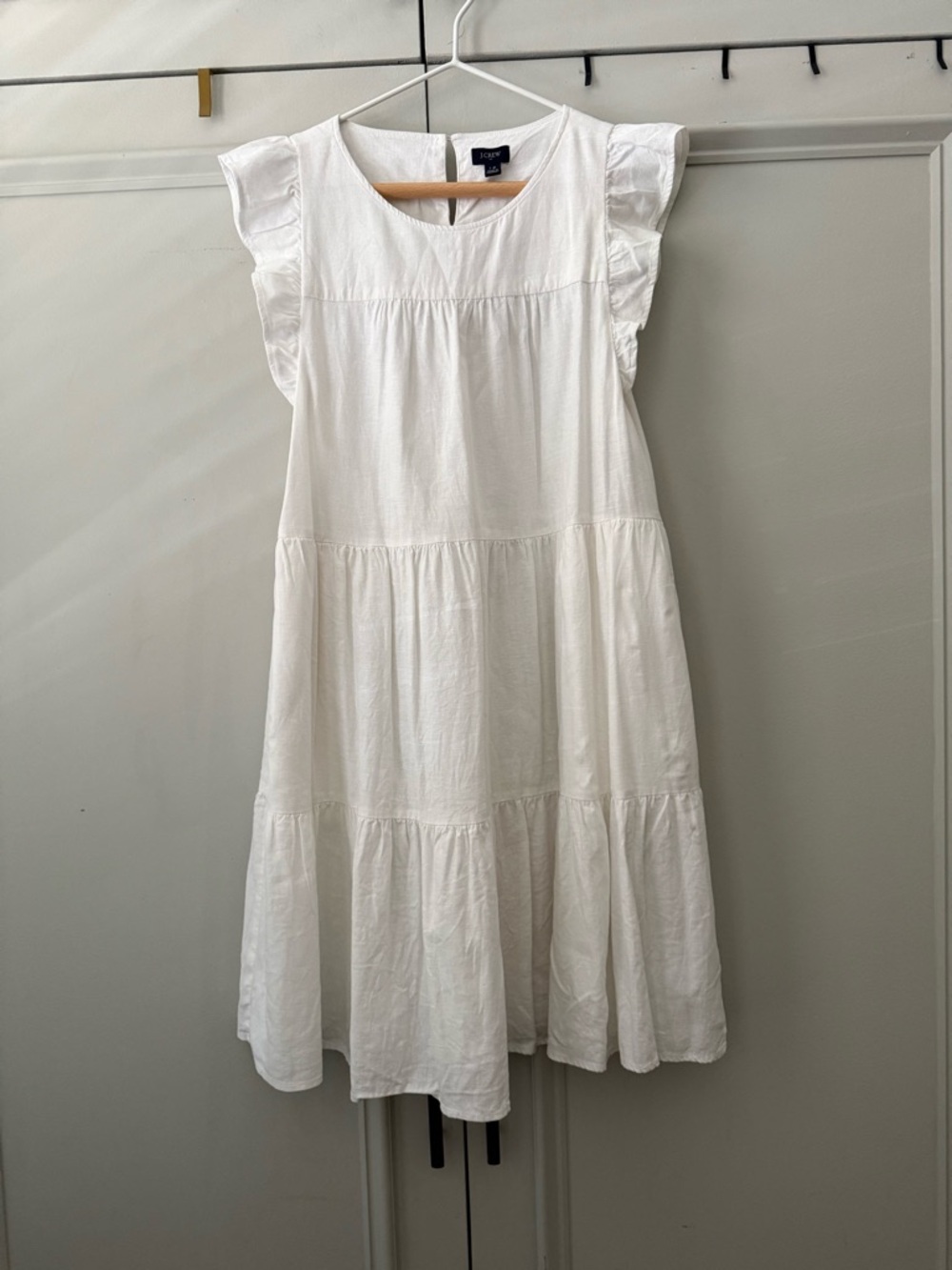 J Crew White Linen Dress